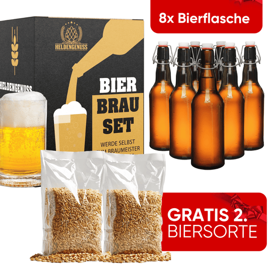 Bierbrauset Angebot - 2. Biersorte geschenkt - inkl. 8 Flaschen