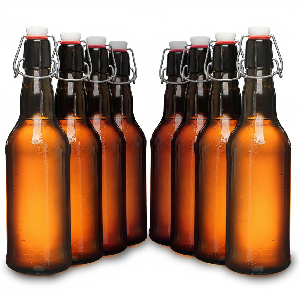 Bierflasche - 8x Bügelflasche 500ml